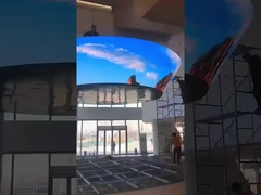 Layar Tampilan LED Fleksibel Vertikal Untuk Iklan Dalam Ruang Layar Led Fleksibel